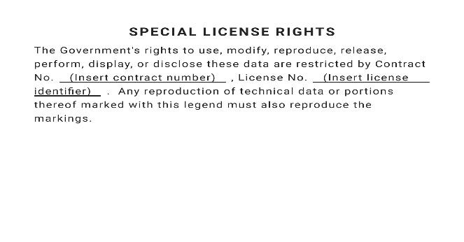 Specially Negotiated License Rights